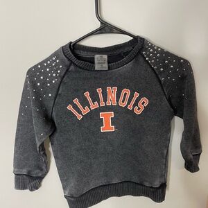 Gameday Couture Girl’s Youth Small Illinois Illini Crew Neck Sweatshirt